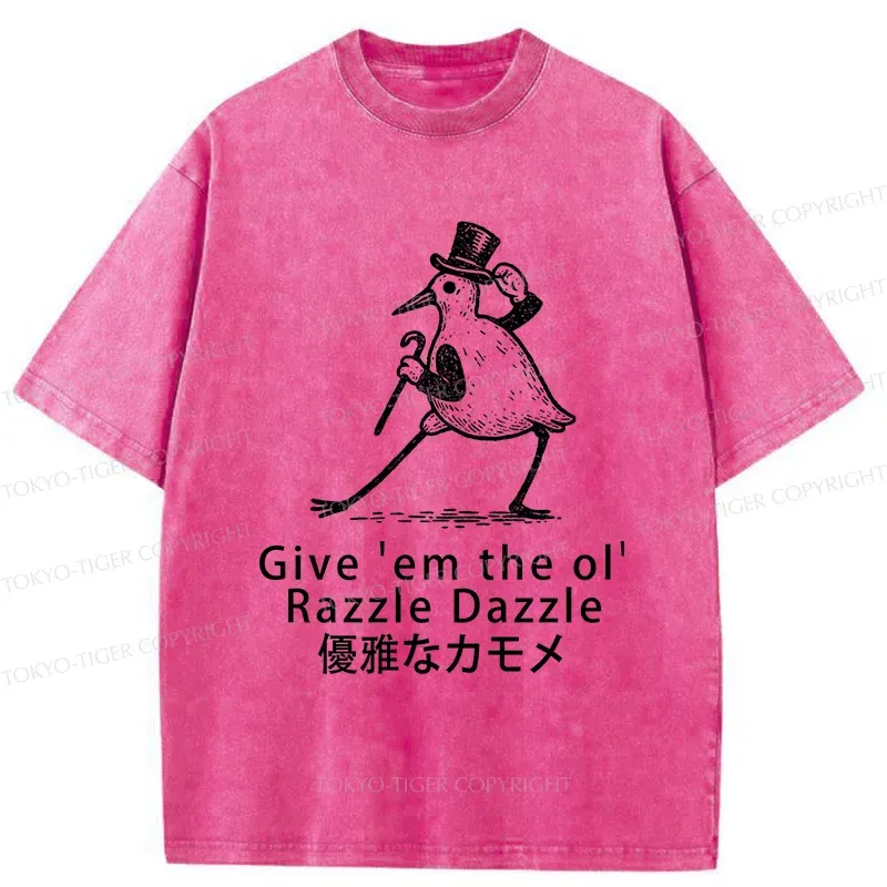 Tokyo-Tiger Gentleman Seagull Washed T-Shirt