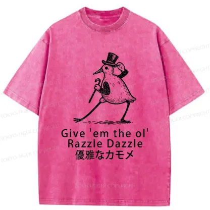Tokyo-Tiger Gentleman Seagull Washed T-Shirt