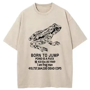 Image of Tokyo-Tiger Born To Jump Washed T-Shirt