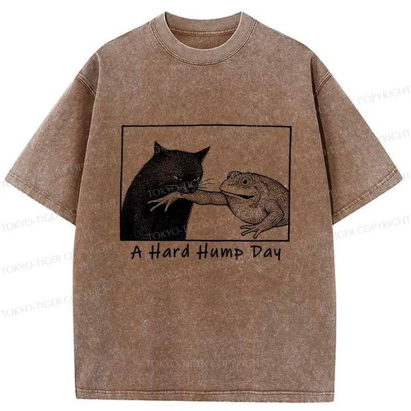 Tokyo-Tiger A Hard Hump Day Washed T-Shirt