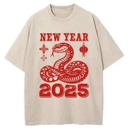 Tokyo-Tiger New Year 2025 Washed T-Shirt