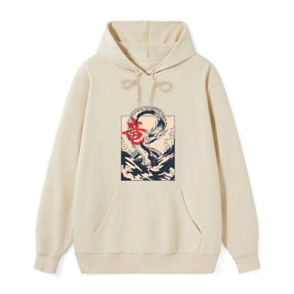 Tokyo-Tiger Sea Dragon Japanese Classic Hoodie