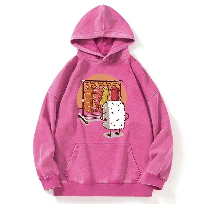 Tokyo-Tiger Which One Should I Wear Today Washed Hoodie