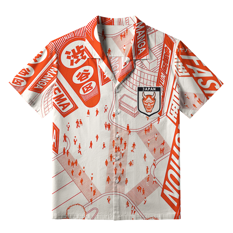 Tokyo-Tiger Shibuya Crossing Aloha Hawaiian Shirt