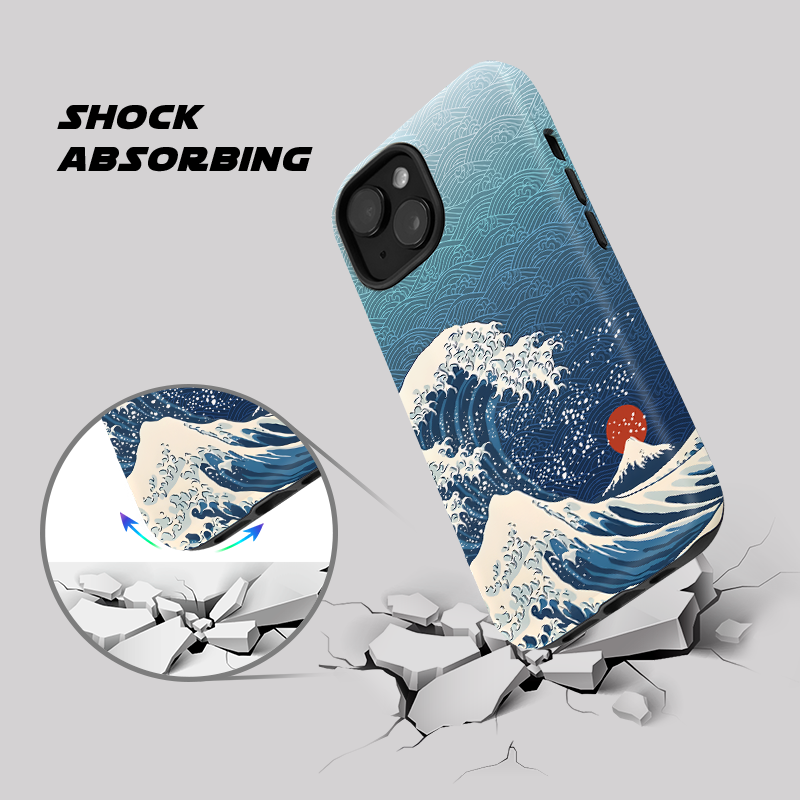 Tokyo-Tiger The Great Wave Off Fuji Phone Case