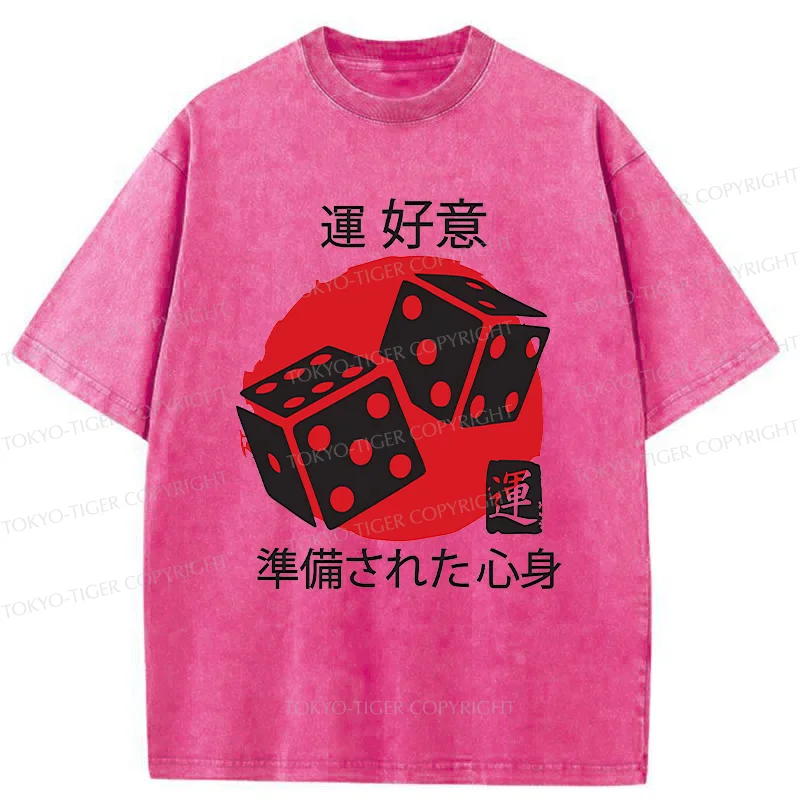 Tokyo-Tiger Lucky Sieve Washed T-Shirt