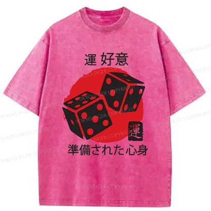 Tokyo-Tiger Lucky Sieve Washed T-Shirt