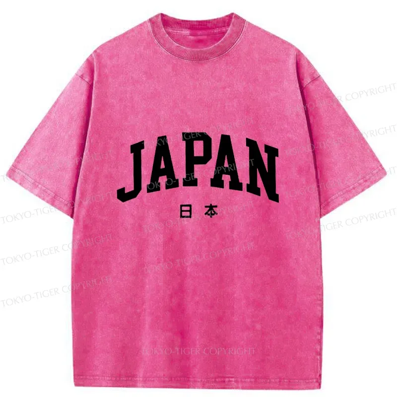 Tokyo-Tiger Simple Japan Washed T-Shirt