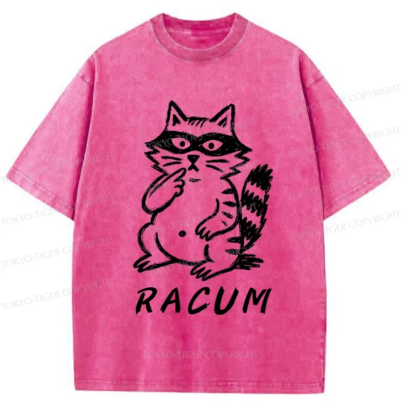 Tokyo-Tiger Cunning Raccoon Washed T-Shirt