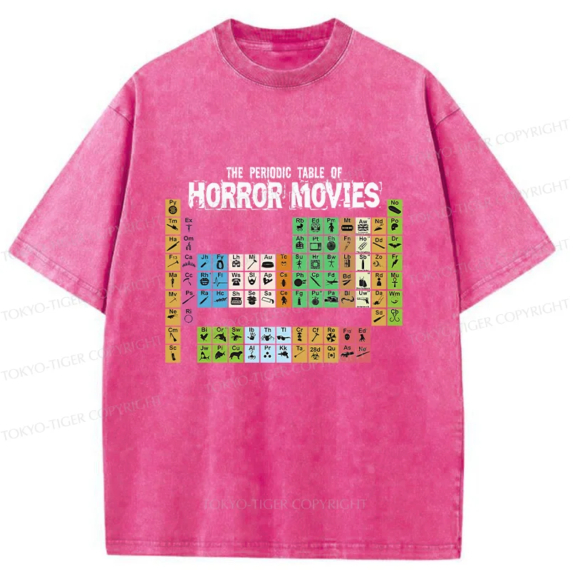 Tokyo-Tiger Horror Elements Washed T-Shirt