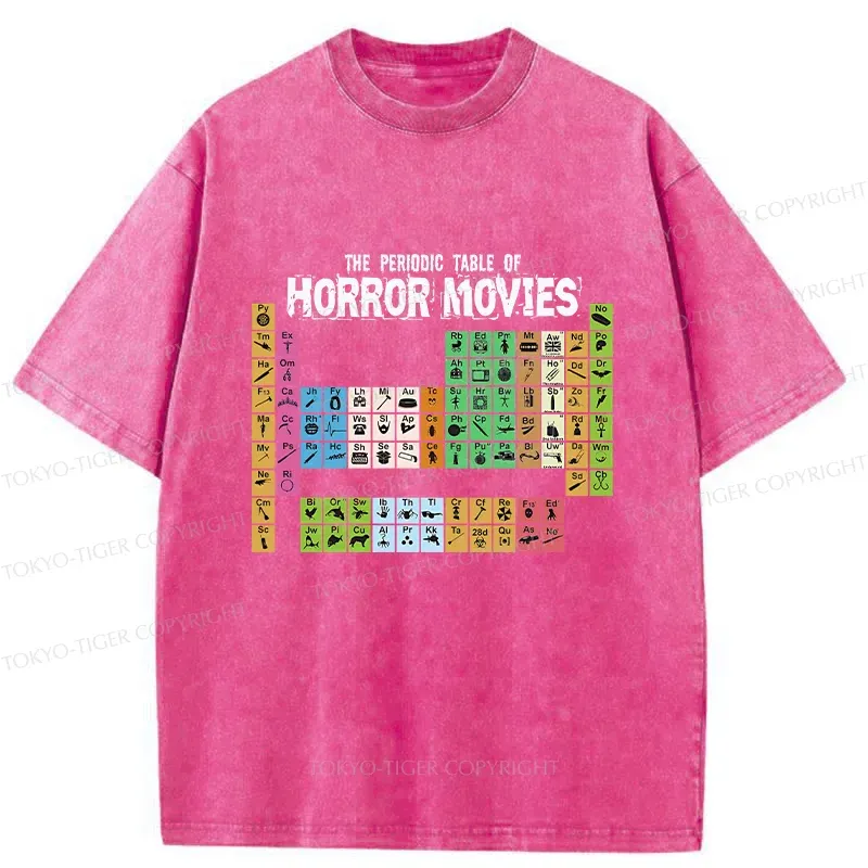 Tokyo-Tiger Horror Elements Washed T-Shirt