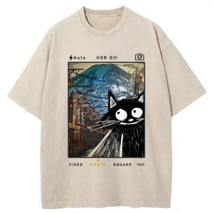 Tokyo-Tiger My Travel Diary-Tokyo Streets Washed T-Shirt