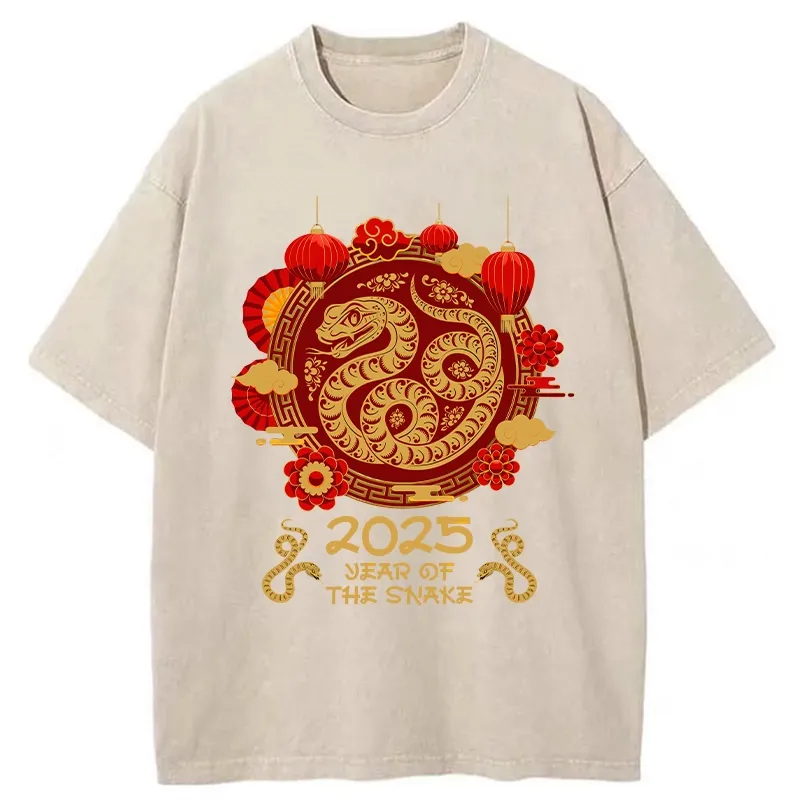 Tokyo-Tiger Year Of The Snake Washed T-Shirt