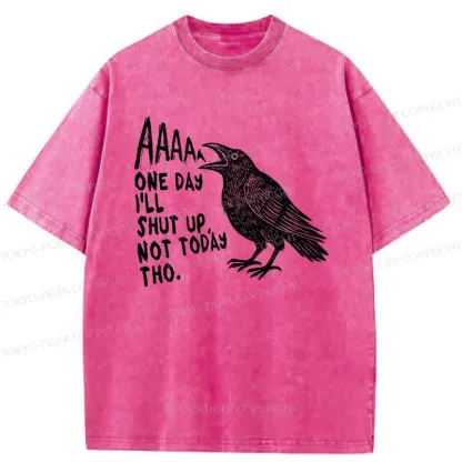 Tokyo-Tiger Funny Crow Japan Washed T-Shirt