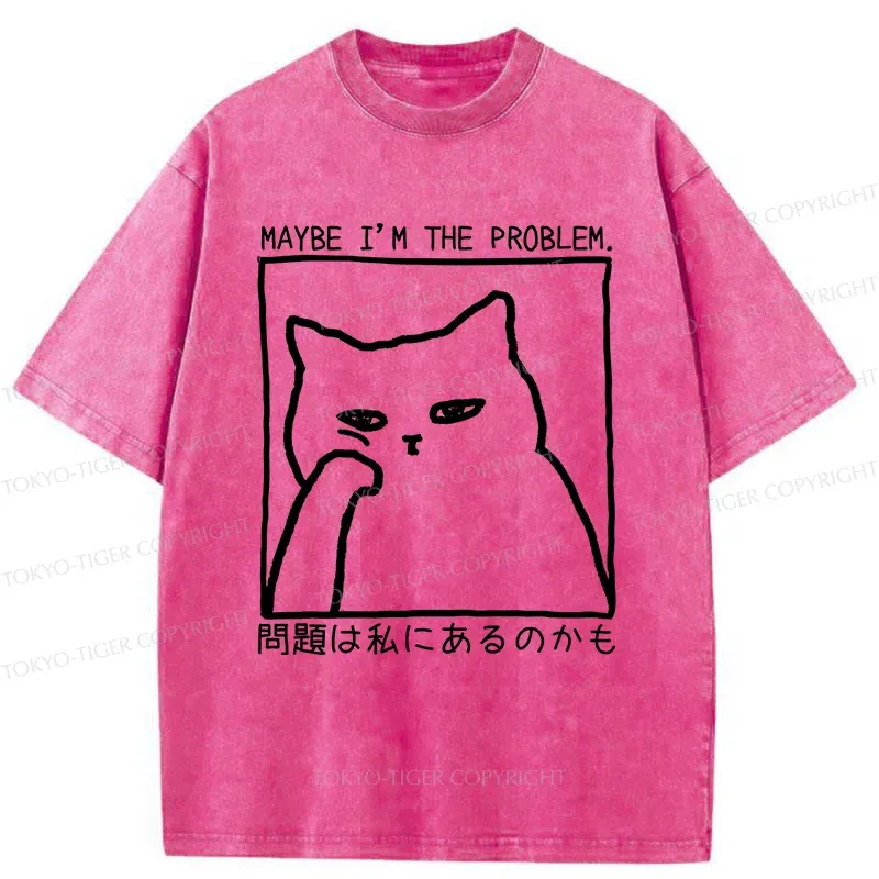 Tokyo-Tiger Cat Is Doubting Itself Washed T-Shirt