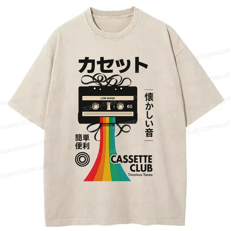 Tokyo-Tiger Colored Tape Washed T-Shirt