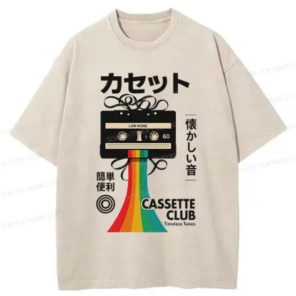 Tokyo-Tiger Colored Tape Washed T-Shirt