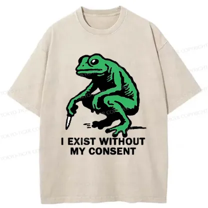 Tokyo-Tiger Dangerous Frog Washed T-Shirt