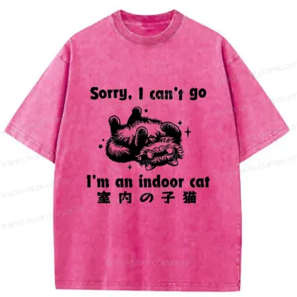 Tokyo-Tiger House Cat Washed T-Shirt