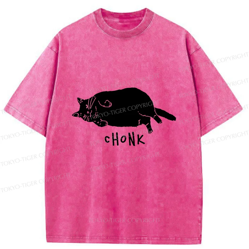 Tokyo-Tiger Chonk Cat Washed T-Shirt