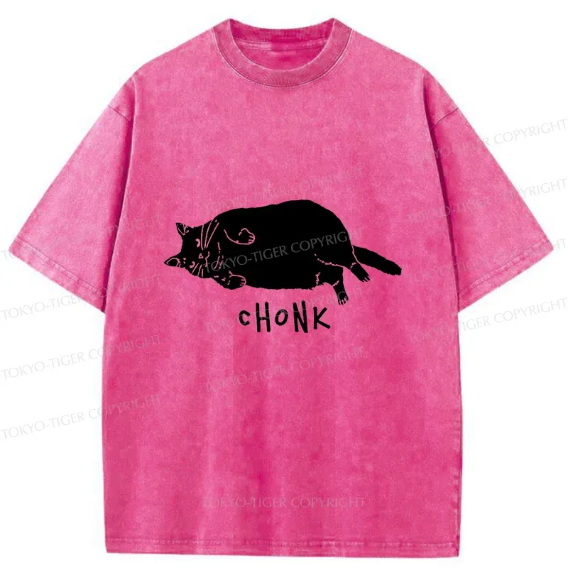 Tokyo-Tiger Chonk Cat Washed T-Shirt