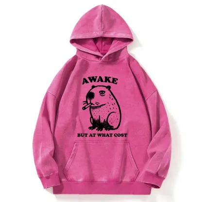 Tokyo-Tiger Smoking Capybara Washed Hoodie