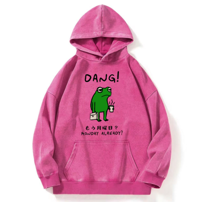 Tokyo-Tiger Is It Already Monday Washed Hoodie