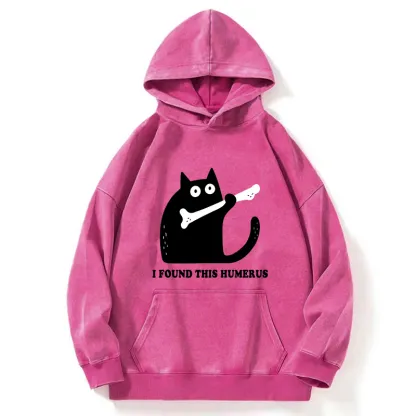 Tokyo-Tiger Cat Found This Humerus Washed Hoodie