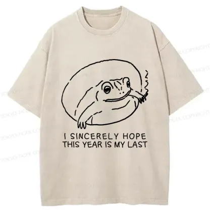Tokyo-Tiger Melancholy Frog Washed T-Shirt