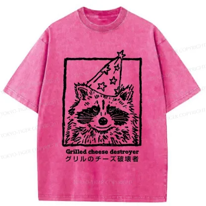 Tokyo-Tiger Cute Destroyer Washed T-Shirt