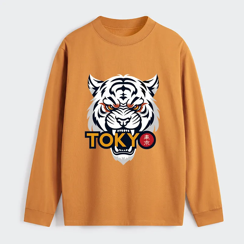 Tokyo-Tiger Logo Classic Long Sleeve T-Shirt