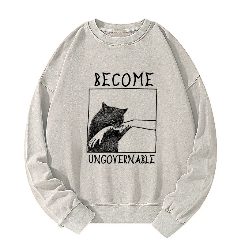 Tokyo-Tiger Cat Biting Arm Sweatshirt Sale