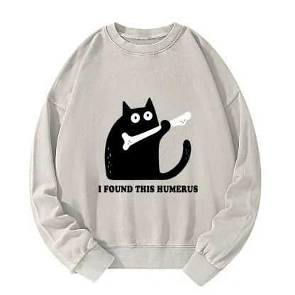Tokyo-Tiger Cat Found This Humerus Washed Sweatshirt
