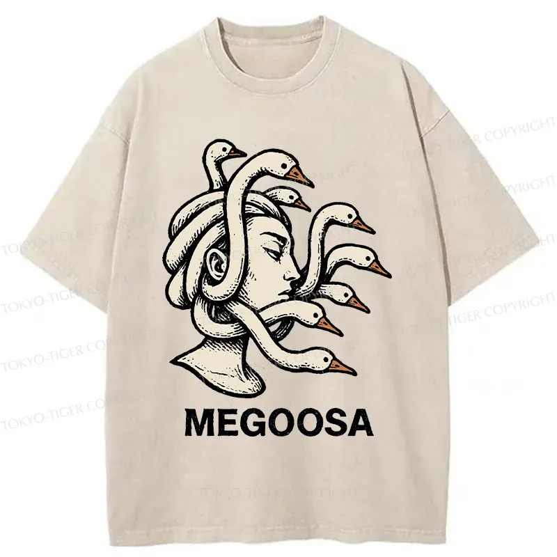 Tokyo-Tiger Legendary Goose Washed T-Shirt