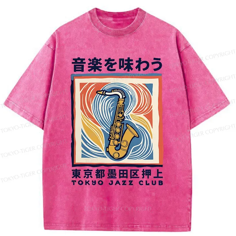 Tokyo-Tiger Tokyo Music Washed T-Shirt Sale