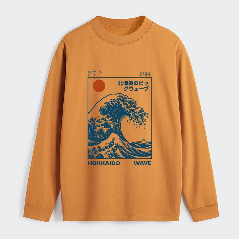 Tokyo-Tiger Hokkaido Wave Japan Classic Long Sleeve T-Shirt