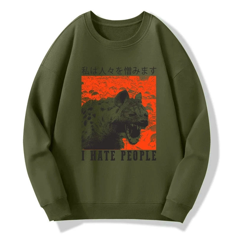 Tokyo-Tiger A Hyena That Hates Humans Sweatshirt