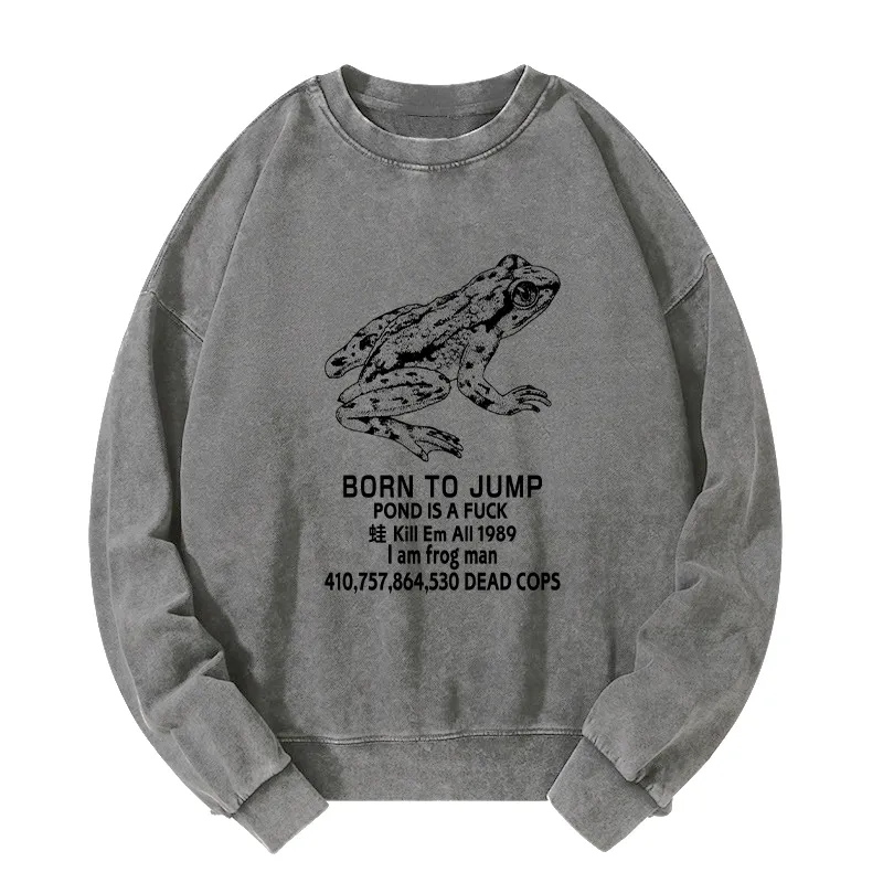 Tokyo-Tiger Born To Jump Washed Sweatshirt