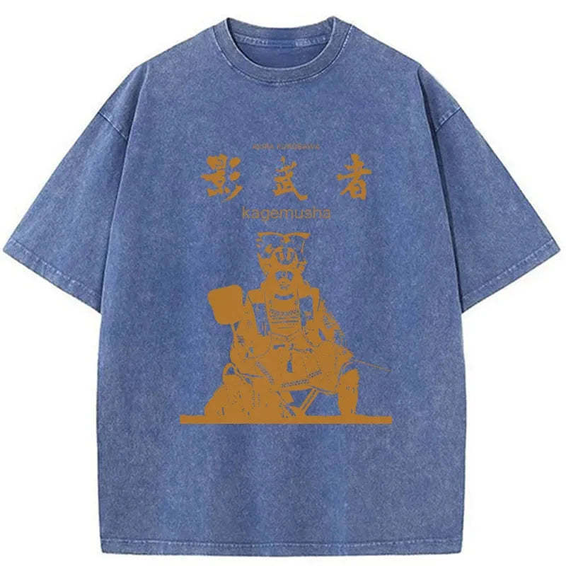 Tokyo-Tiger Japanese Shadow Samurai Washed T-Shirt