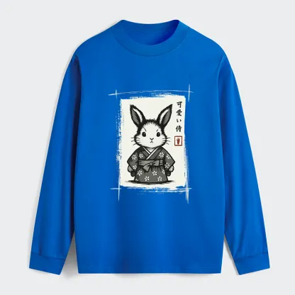 Tokyo-Tiger Woodcut Bunny Classic Long Sleeve T-Shirt
