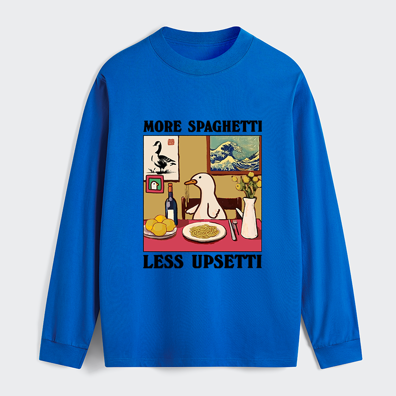 Tokyo-Tiger More Spaghetti Less Upsetti Goose Classic Long Sleeve T-Shirt