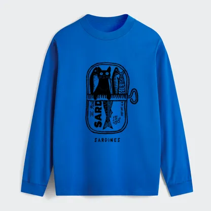 Tokyo-Tiger Cat Hiding In A Sardine Can Classic Long Sleeve T-Shirt