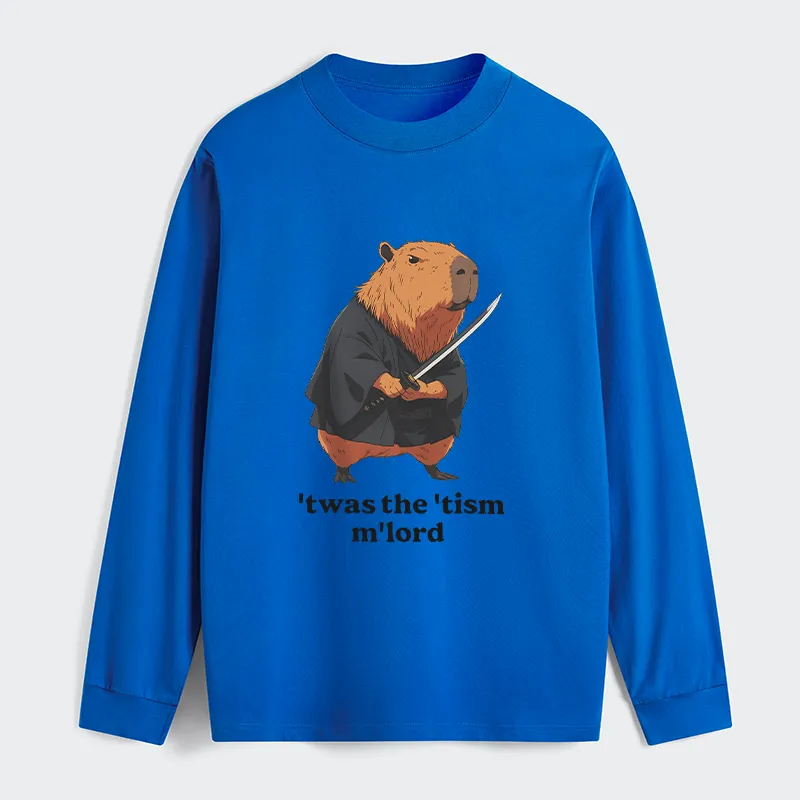 Tokyo-Tiger Focused Samurai Capybara Classic Long Sleeve T-Shirt
