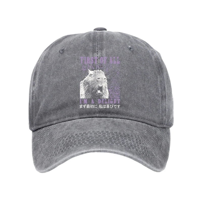 Tokyo-Tiger First Of All I'm A Delight Washed Cap