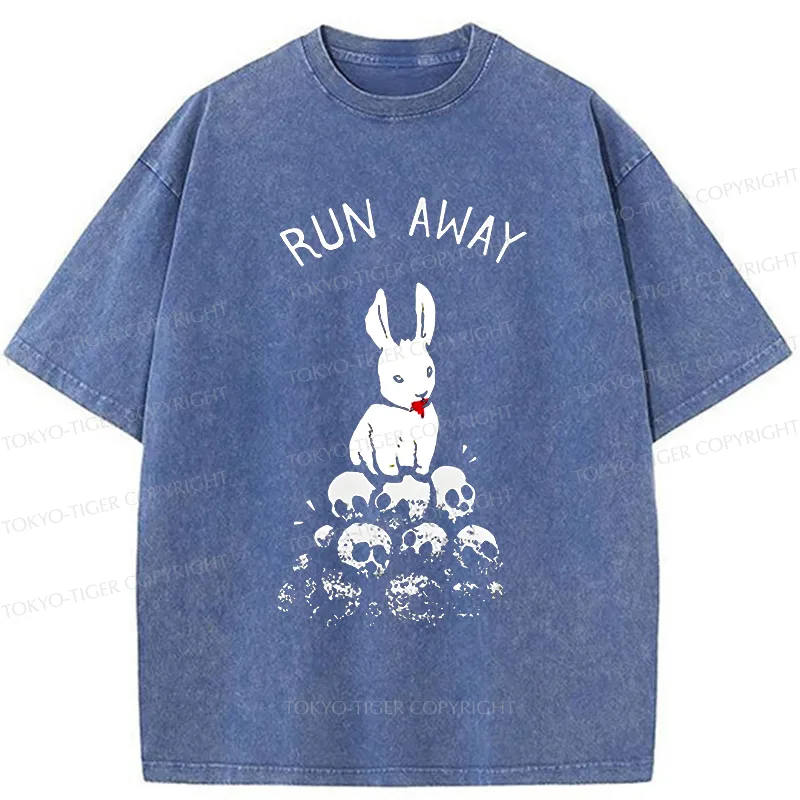 Tokyo-Tiger Man-eating Rabbit Washed T-Shirt