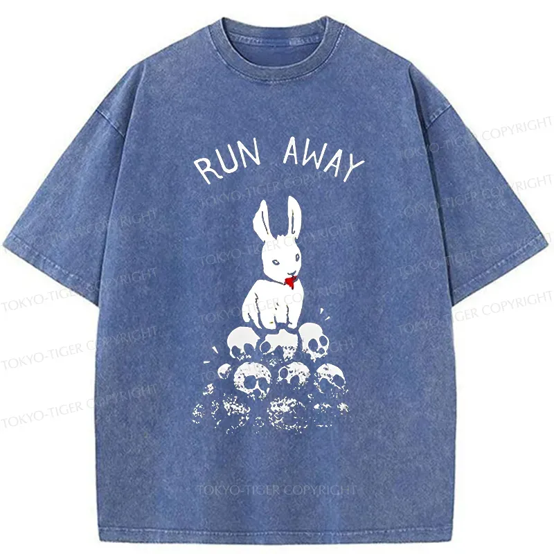 Tokyo-Tiger Man-eating Rabbit Washed T-Shirt