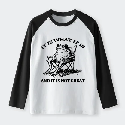 Tokyo-Tiger Resting Frog Funny Raglan Long Sleeve T-shirt