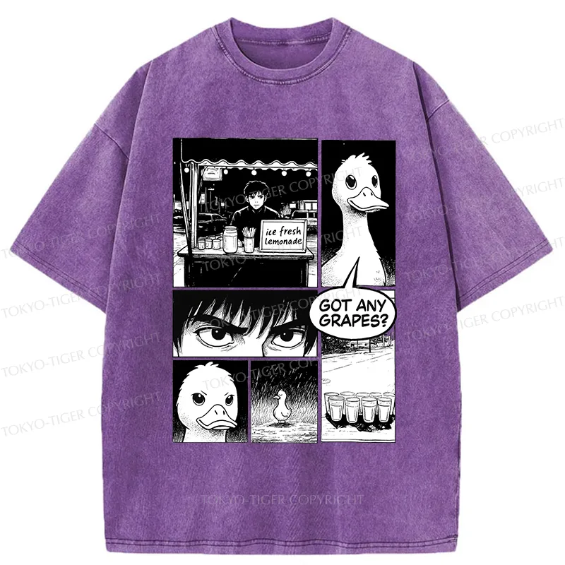 Tokyo-Tiger Duck And Lemonade Washed T-Shirt