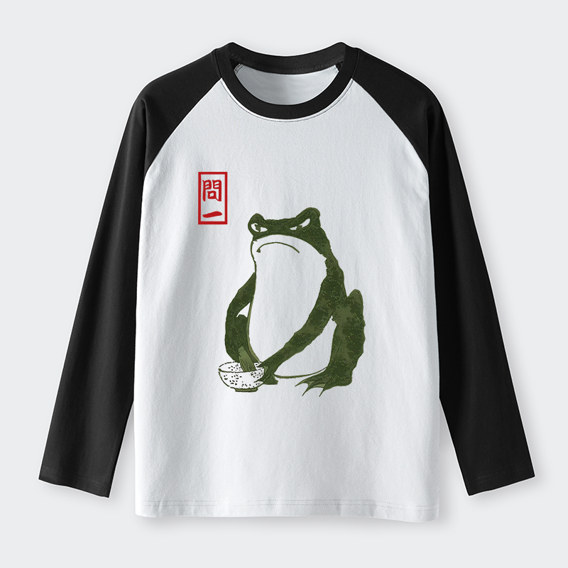 Tokyo-Tiger Hokkaido Wave Japan Raglan Long Sleeve T-shirt