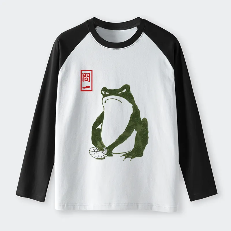 Tokyo-Tiger Hokkaido Wave Japan Raglan Long Sleeve T-shirt